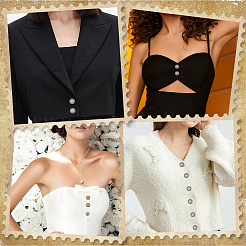 3 Colors 1-Hole Alloy Star with Flat Round Shank Buttons&nbsp;BUTT-GF0004-30B