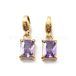 Rectangle 304 Stainless Steel Rhinestone Pendant Decoration&nbsp;STAS-L283-42G