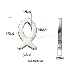 304 Stainless Steel Charms&nbsp;STAS-CJC0008-10P-02