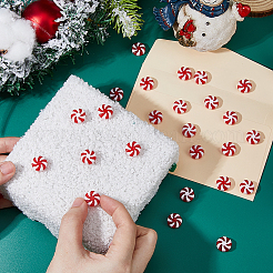 100Pcs Christmas Themed Plastic Beads&nbsp;KY-DC0001-53