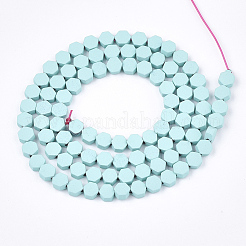 Spray Painted Non-magnetic Synthetic Hematite Beads Strands&nbsp;G-T116-03A-08