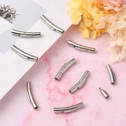 Tarnish Resistant Smooth Surface 304 Stainless Steel Bayonet Clasps&nbsp;STAS-N002-02-3mm