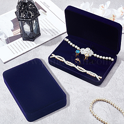 Velvet Jewelry Set Storage Gift Box&nbsp;CON-WH0104-10A
