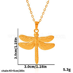 304 Stainless Steel Dragonfly Pendant Necklaces Women Fashion Minimalist Design Jewelry&nbsp;GG3661-2