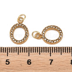 304 Stainless Steel Rhinestone Pendants&nbsp;STAS-N133-03A-G