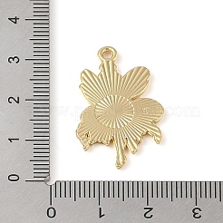 Golden Plated Alloy Eanaml Pendants&nbsp;PALLOY-S184-04G-A