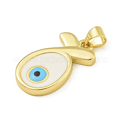 Rack Plating Brass Enamel Pendants&nbsp;KK-U029-12G