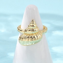 Ocean Theme Brass Cuff Rings&nbsp;RJEW-C135-01G-04