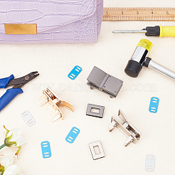3 Sets 3 Colors Alloy Clasp Lock&nbsp;PALLOY-CA0001-81