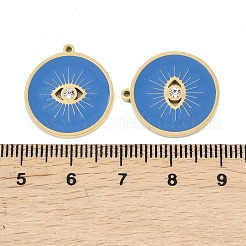 304 Stainless Steel Enamel Pendants&nbsp;STAS-Z190-06G-02