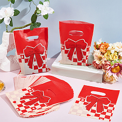 100Pcs Bowknot Printed Eco-Friendly Reusable Bags&nbsp;ABAG-SP0001-61A-D