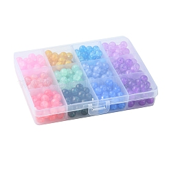 336Pcs 12 Colors Baking Paint Crackle Glass Bead Strands&nbsp;DGLA-YW0001-11