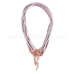 7Pcs 7 Colors 2.5MM Round Nylon Cotton Cord Necklace Making&nbsp;NJEW-TA0001-25RG