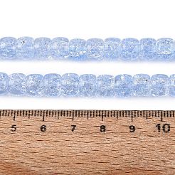 Crackle Transparent Glass Beads Strands&nbsp;GLAA-N069-03A-03