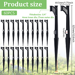 60Pcs PP Plastic Tubing Holder Stakes&nbsp;FIND-WA0001-05