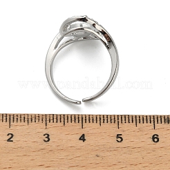 Brass Finger Cup Peg Ring Settings&nbsp;KK-F734-02P-NR