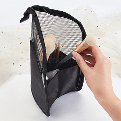 Portable Nylon & PVC Laser Transparent Cosmetic Storage Bags&nbsp;ABAG-WH0035-032B