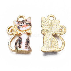 Rack Plating Alloy Enamel Pendants&nbsp;ENAM-T011-139A