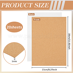 20Pcs Cork Insulation Sheets&nbsp;DIY-BC0017-73