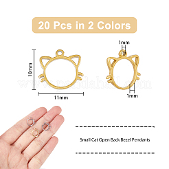 20Pcs 2 Colors 304 Stainless Steel Charms&nbsp;STAS-DC0013-73