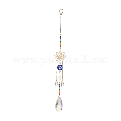 Glass Teardrop Window Hanging Suncatchers&nbsp;HJEW-JM00937