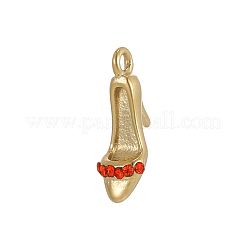 304 Stainless Steel Micro Pave Clear Cubic Zirconia Pendants&nbsp;STAS-OY012-46G