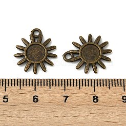 Tibetan Style Alloy Pendant Cabochon Settings&nbsp;MLF1377Y-NF