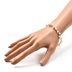 Natural Pearl Braided Bangle for Girl Women&nbsp;BJEW-JB06830-01