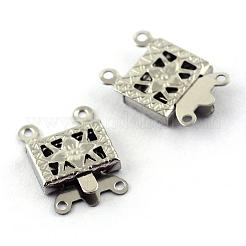 Tarnish Resistant 304 Stainless Steel Box Clasps&nbsp;STAS-Q194-27