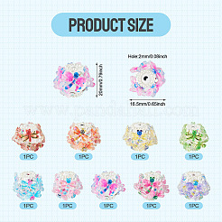 9Pcs Opaque Acrylic Beads&nbsp;OACR-TA0004-63