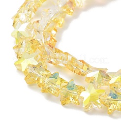 Electroplate Transparent Glass Beads&nbsp;EGLA-Z003-HP01
