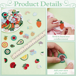 92Pcs 23 Styles Polyester Crochet Appliques&nbsp;DIY-PH0029-31