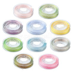 10 Rolls 3-Ply Metallic Polyester Threads&nbsp;MCOR-YW0001-03A