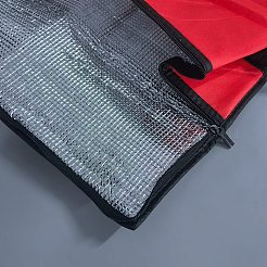 Non-woven Fabric & Lattice Surface Insulated Lunch Bag&nbsp;AJEW-WH20017-95A-01
