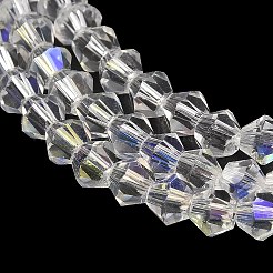 Transparent Electroplate Glass Beads Strands&nbsp;EGLA-A039-T3mm-L13