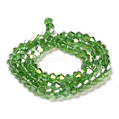 Transparent Electroplate Glass Beads Strands&nbsp;LS-GLAA-F029-3mm-A03