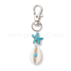 2Pcs Natural Cowrie Shell Pendant Decorations&nbsp;HJEW-JM03315
