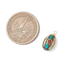 Synthetic Coral and Turquoise Pendants&nbsp;PALLOY-JF05134