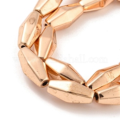 Electroplated Synthetic Magnetic Hematite Beads Strands&nbsp;G-Z032-A01-01RG