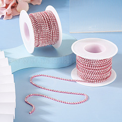 2 Roll Electrophoresis Iron Rhinestone Strass Chains&nbsp;CHC-TA0001-38A