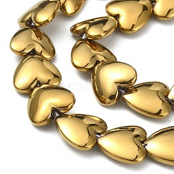 Electroplated Synthetic Non-magnetic Hematite Beads Strands&nbsp;G-C024-04B