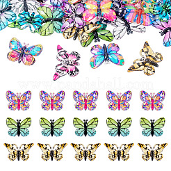 30Pcs 3 Styles Printed Translucent Acrylic  Pendants&nbsp;OACR-TA0003-32