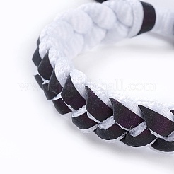 Adjustable Polycotton(Polyester Cotton) Yarn Braided Slider Bracelets&nbsp;BJEW-P252-E02
