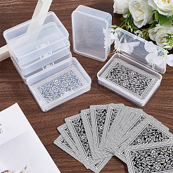 4Pcs Plastic Card Storage Boxes with Hinged Lids&nbsp;CON-CP0001-017