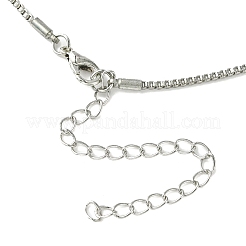 Cubic Zirconia Fairy with Heart Pendant Necklace with Box Chains&nbsp;NJEW-C004-01C