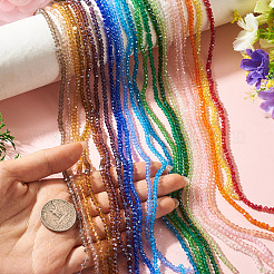 23 Strands 23 Colors Electroplate Glass Beads Strands&nbsp;EGLA-TA0013-80C