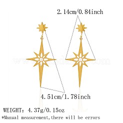 304 Stainless Steel Micro Pave Cubic Zirconia Stud Dangle Earrings&nbsp;WGB439E-01