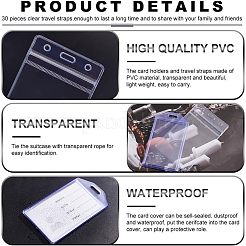 Transparent PVC Plastic Luggage Tag Bag&nbsp;DIY-NB0007-57
