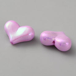 Electroplate Opaque Acrylic Beads&nbsp;MACR-WH0010-38F