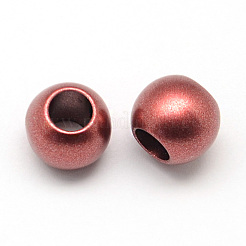 Matte Rondelle Spray Painted Acrylic Beads&nbsp;ACRP-Q017-03A-M
